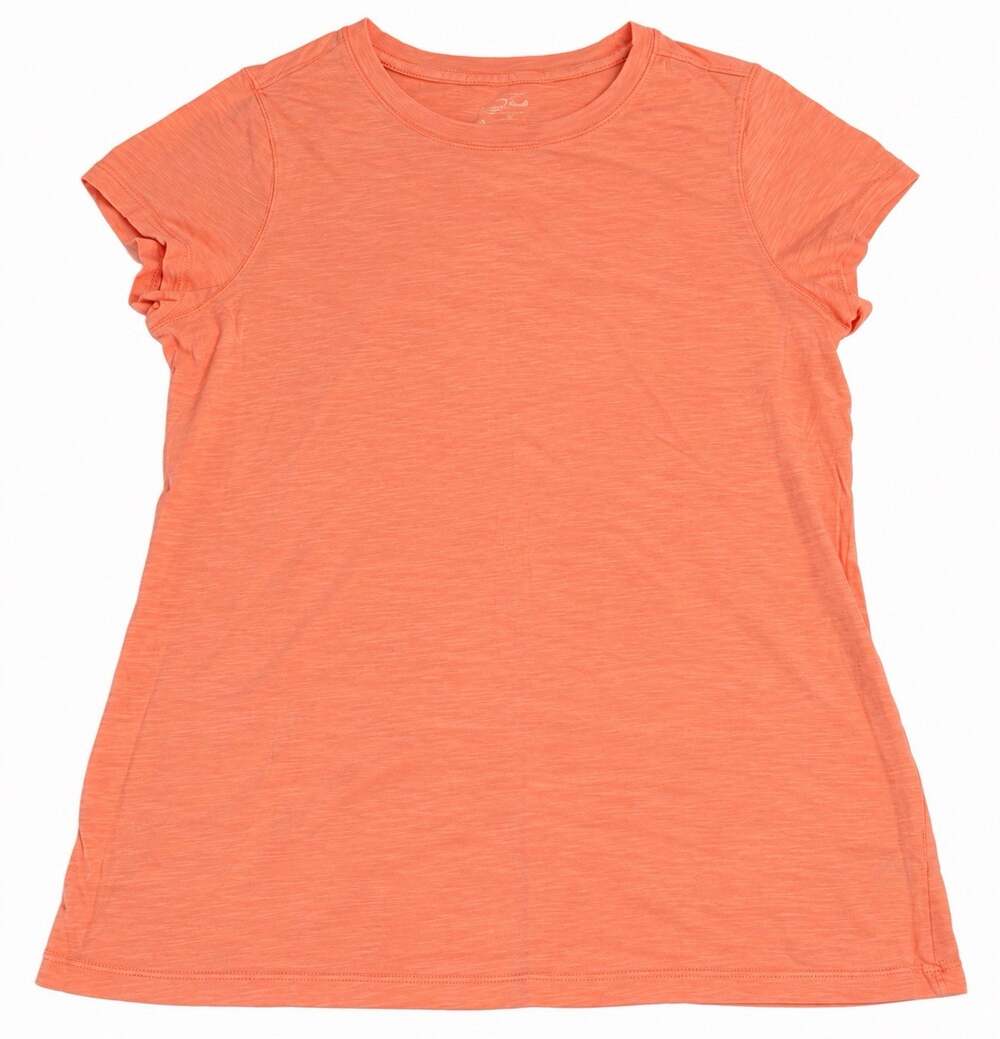 Universal Thread Women's XL Coral Peach Short Sleeve Crew Neck Basic T-Shirt Tee